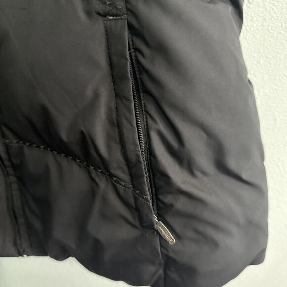 Eddie Bauer Vest Womens Medium Black Premium Goose Down Quilted Full Zip Active - Picture 2 of 4